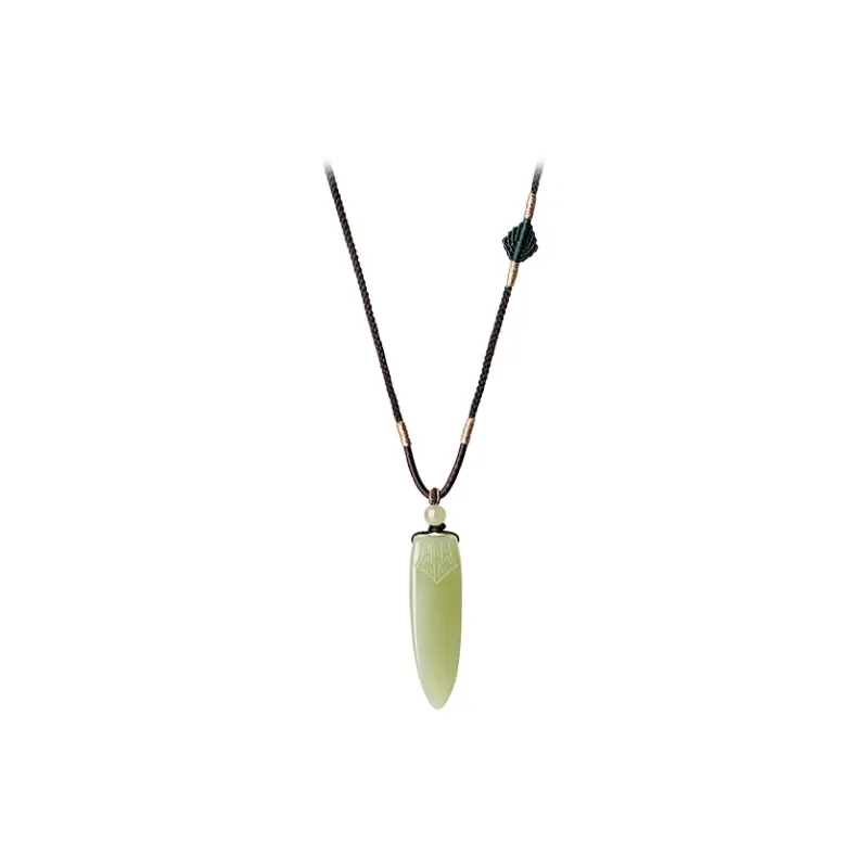 CHOW TAI SENG Hetian Jade Pendants Green Jade Unisex-0