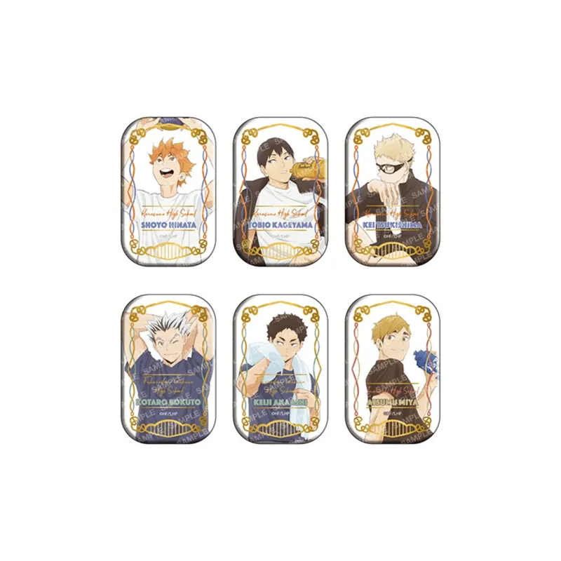 COMMON PROJECTS Shoyo Hinata, Tobio Kageyama, Katsuyuki Asahi Haikyuu!! Square Can Badges-1