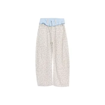 HUINIAN Jeans Women's Leopard Print