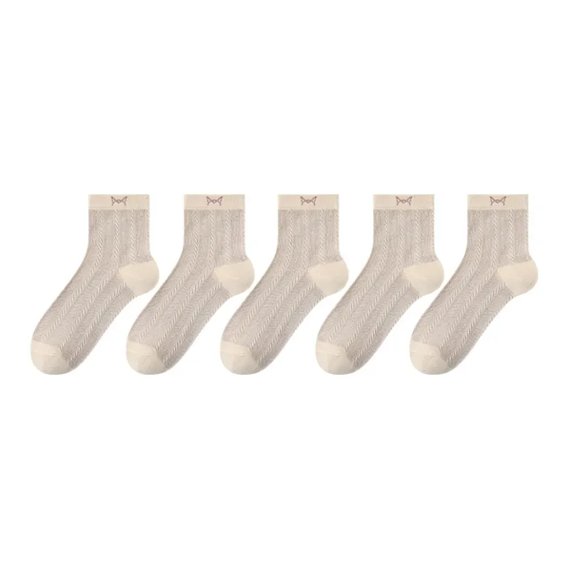 MIIOW Mid Calf Socks Women's 5 Pack-55