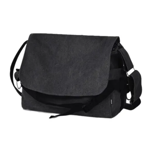 Tonlion Canvas Crossbody Bag Unisex Gray/Black