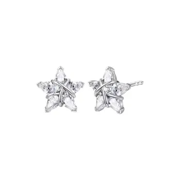 CARAT'S DIARY S925 Silver Stud Earrings Unisex