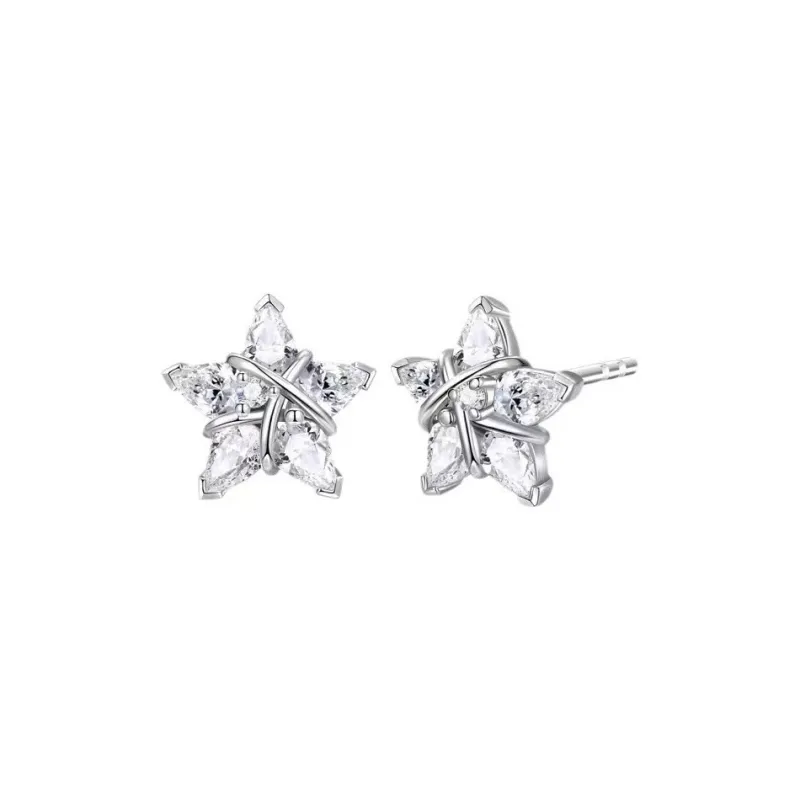 CARAT'S DIARY S925 Silver Stud Earrings Unisex-0