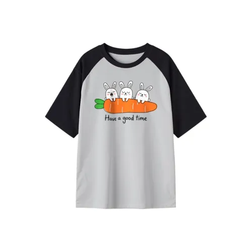 FAIRWHALE Drop Shoulder Sleeve T Shirt Women's