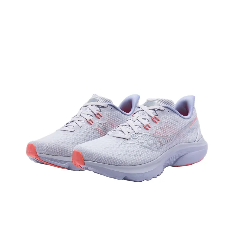 Saucony Kinvara16 Anti Slip Wear Resistant Low Top Casual Running Shoes Women's Light Gray-2
