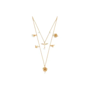 DIOR Resin, Metal Necklaces Unisex Gold