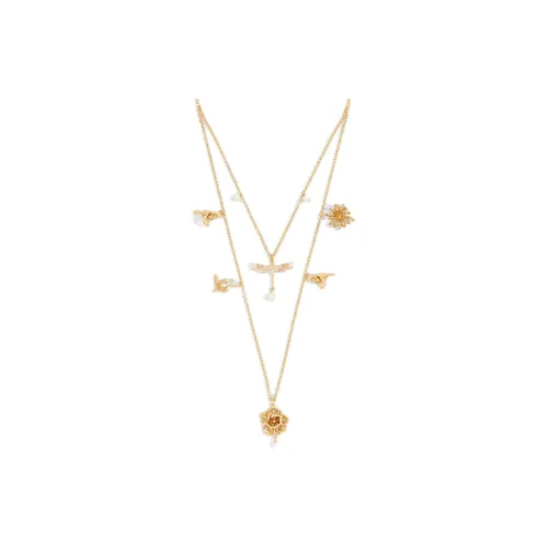 DIOR Resin, Metal Necklaces Unisex Gold