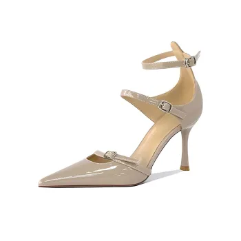 Lan Miao Slim Heel High Heels Women's Gray