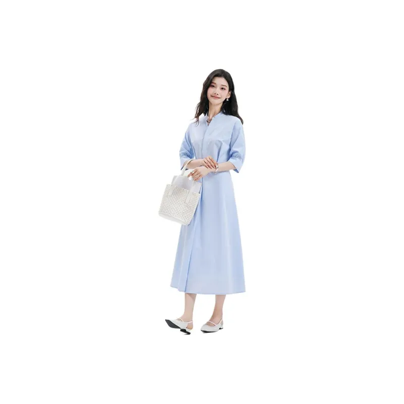Dajia Poetry Short Sleeved Dress Women's-1
