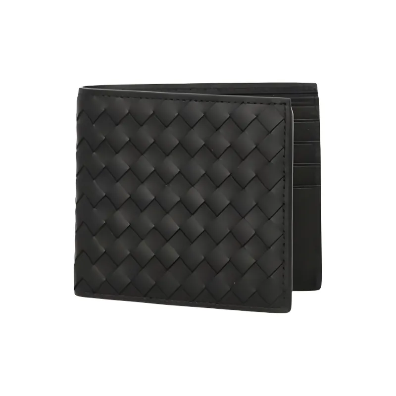 Bottega Veneta Leather Wallet Men's Black-0