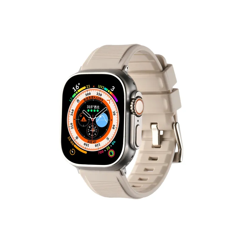 KVZUVUU Apple Compatibility Watch Band Silicone Material-8