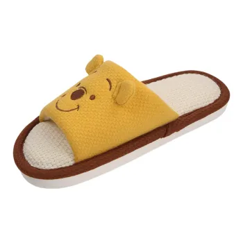 SHIGUDE x Disney Home Slippers Unisex, Yellow Brown