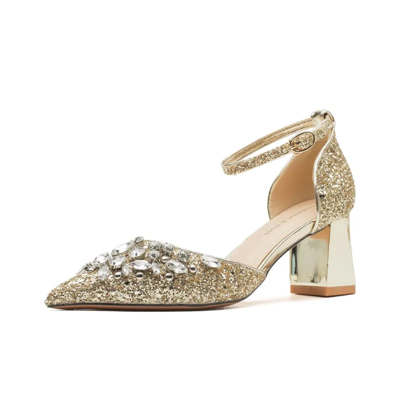 GOSO Chunky Heel High Heels 6.5CM Women's-0