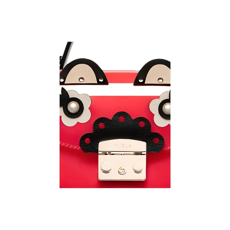 Furla Candy PVC Shoulder Bag Crossbody Bag Regular Women's Red-3