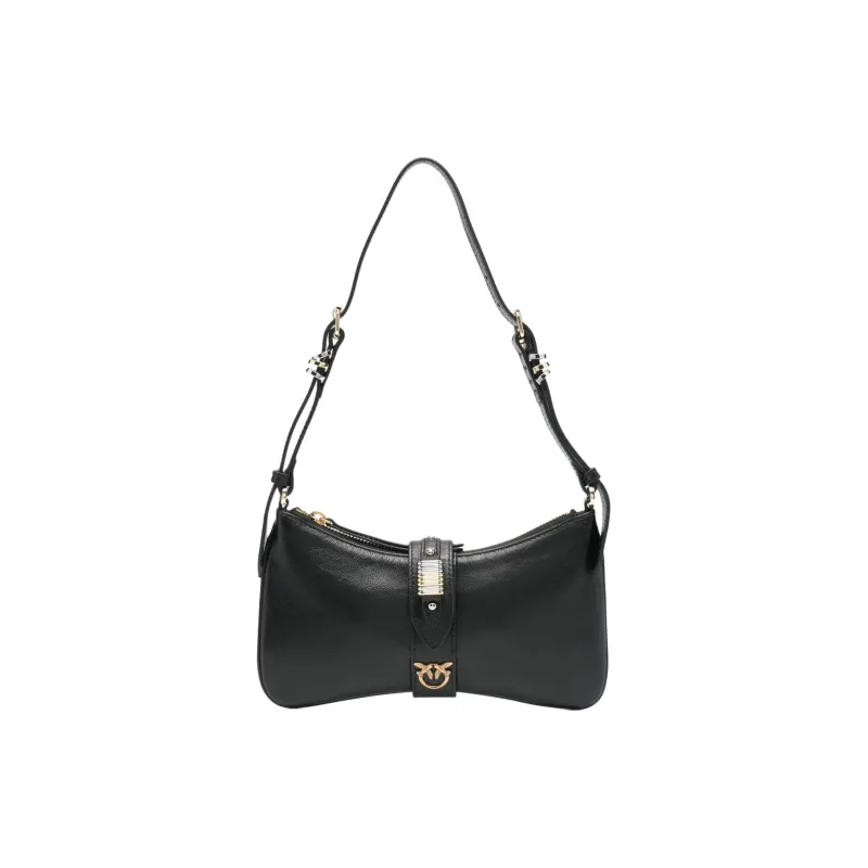 PINKO Calfskin Shoulder Bag Mini Women's Black-0