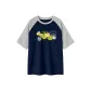 Navy Blue & White Heather Gray