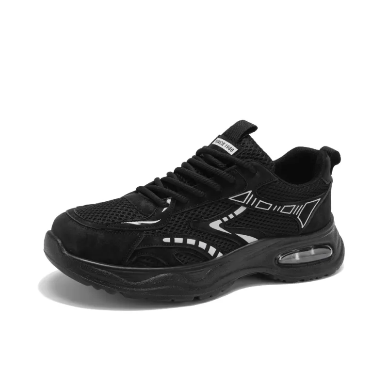 PNKE Slip Resistant, Abrasion Resistant, Breathable, Height Increasing Low Top Chunky Sneakers Men's-1