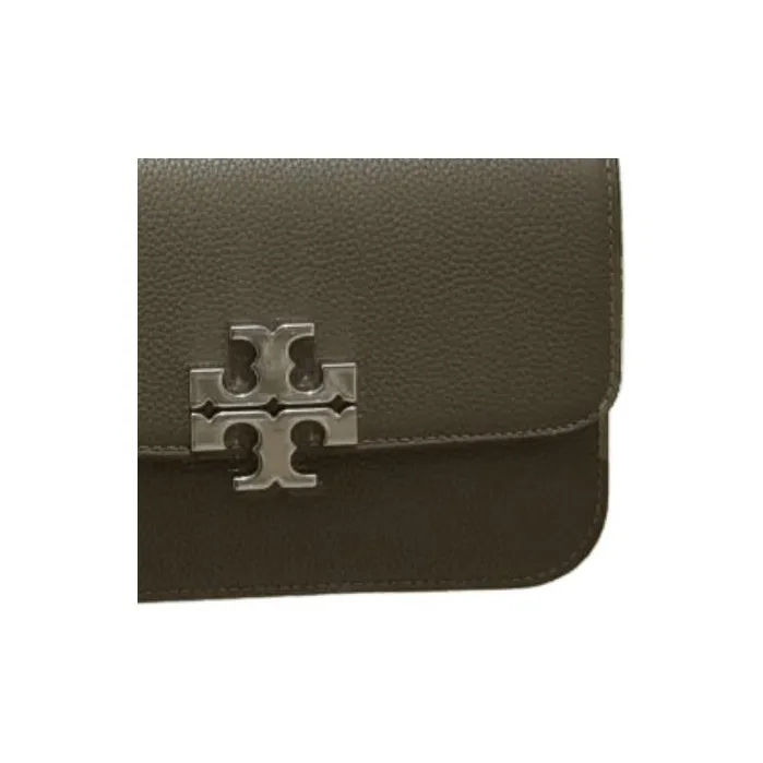 TORY BURCH Eleanor Textured Cow Leather Portable Crossbody Bag Shoulder Bag Small Size Women's Dark Brown-4
