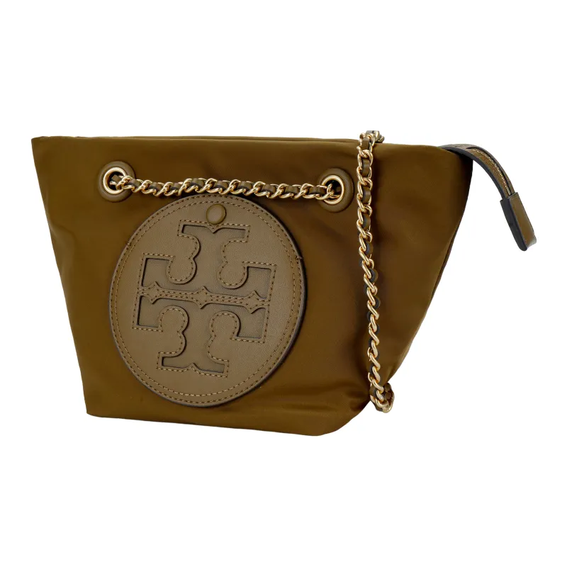 TORY BURCH Ella Recycled Nylon Crossbody Bag Shoulder Bag Small Size Women's Reddish Umber-1