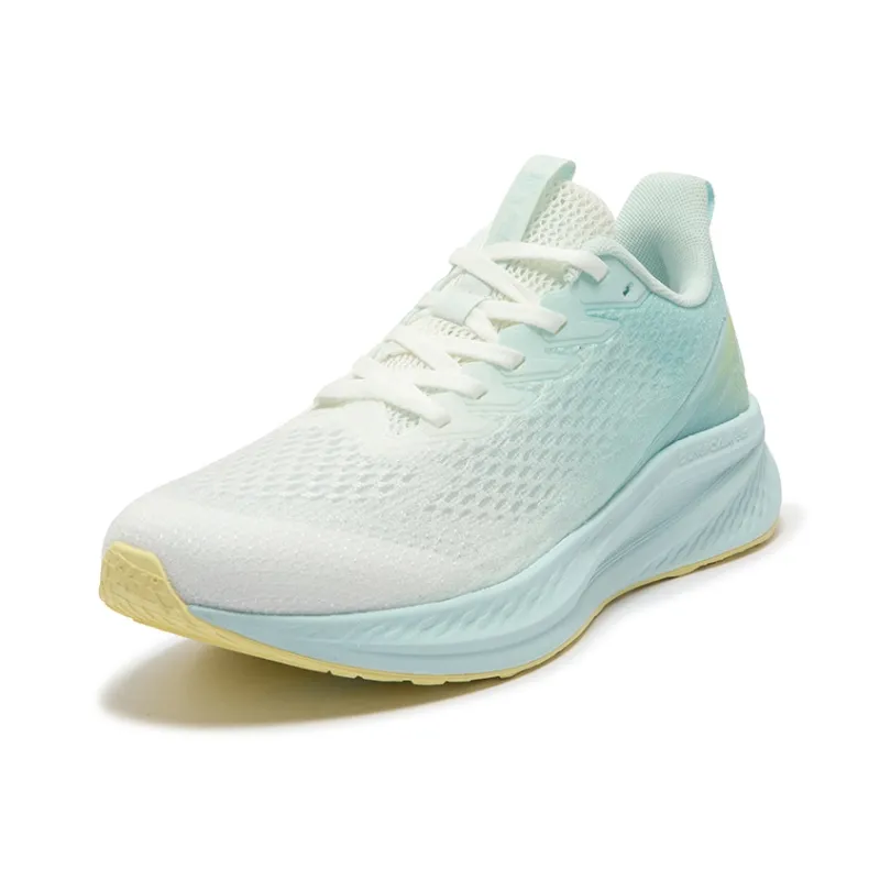 361° Wear resistant, Lightweight, Breathable, And Non slip. Low Top Running Shoes Women's White Green-1