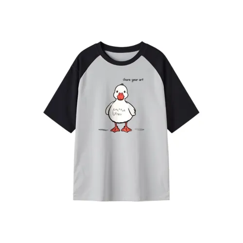 FAIRWHALE Drop Shoulder Sleeve T Shirt Women's