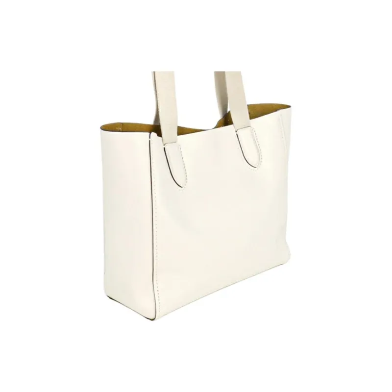 COACH Derby Cow Leather Tote Bag, Shopping Bag, Shoulder Bag, Crossbody Bag, Handbag Tubas Women's Pure White-1