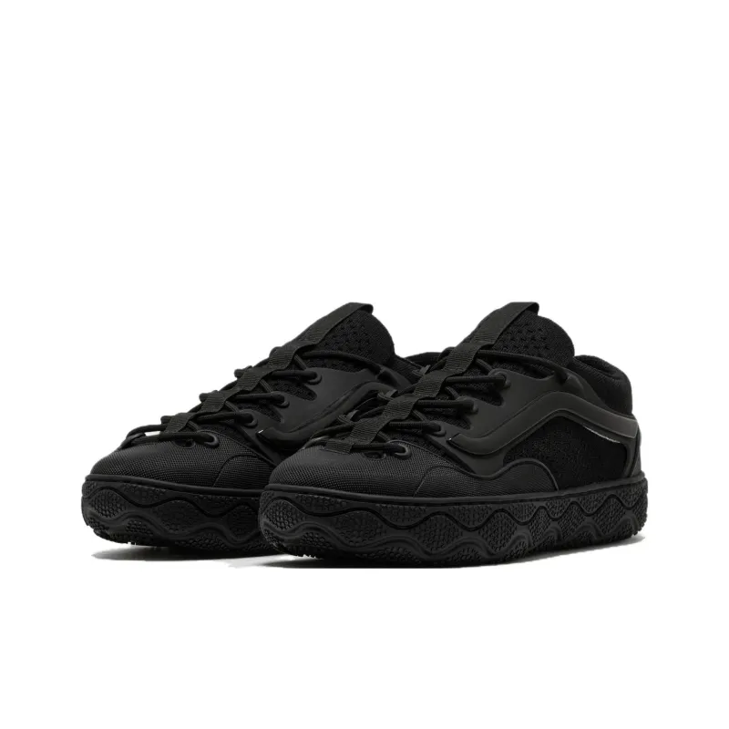 Vans Old Skool 36 Anti Slip Wear Resistant Low Top Skateboard Shoes Unisex Black-2