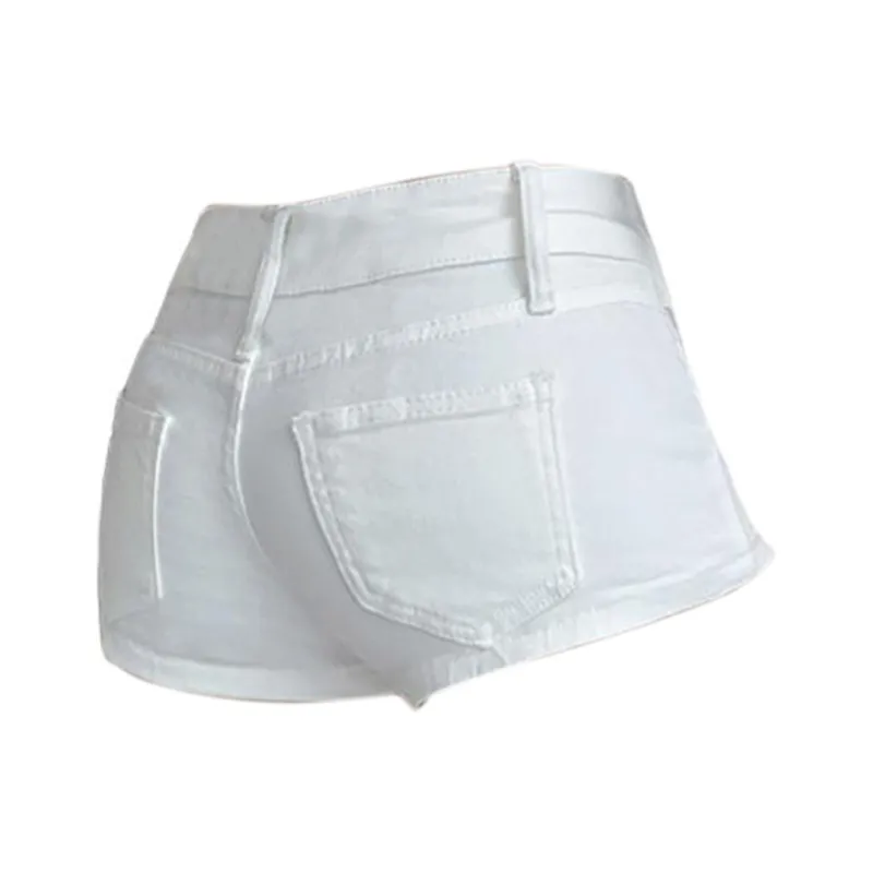 FLIM Denim Shorts Women's White-1