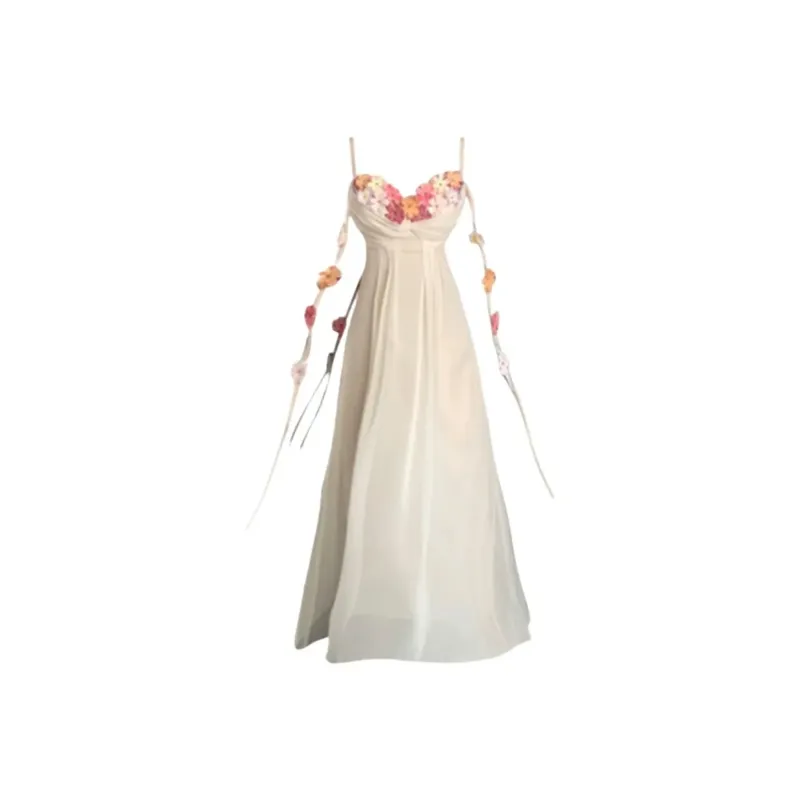 FLIM Slip Dresses Women's Apricot-0