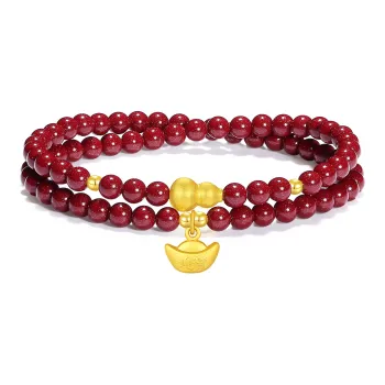 PUTUOSHANWENCHUANG Cinnabar Jade Bracelets Unisex