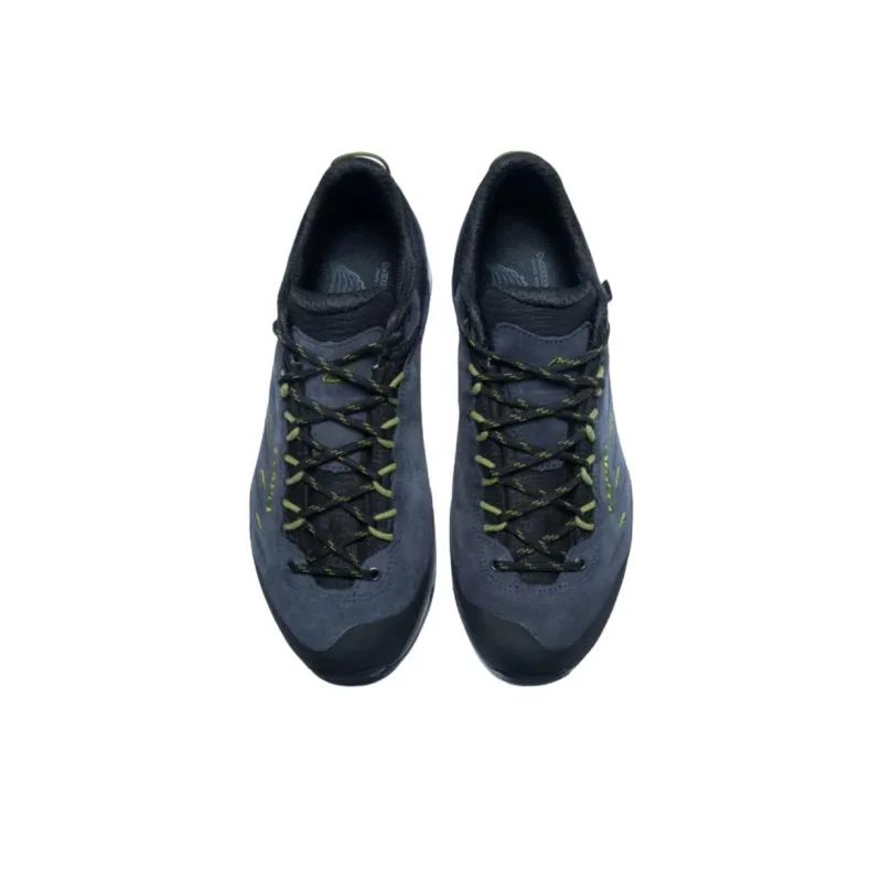 Lowa Delago Anti Slip Wear Resistant Low Top Hiking Shoes Men's Blue-3