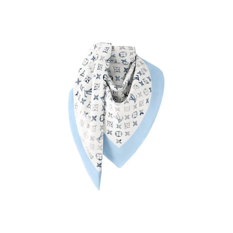 LOUIS VUITTON Shawls Women's Blue-1