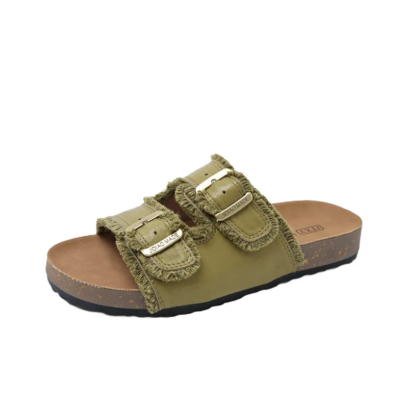 Puppytown Rubber Sole Slip Resistant Abrasion Resistant Slide Slippers Women's-6