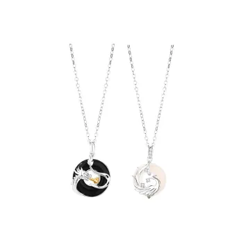 JKEM Chalcedony Necklaces Unisex
