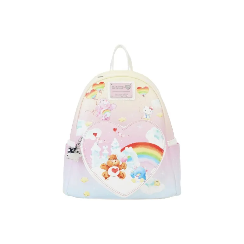 Sanrio ×Care Bears Collaboration Hello Kitty Vegan Leather Backpack Mini Women's Multicolor-0