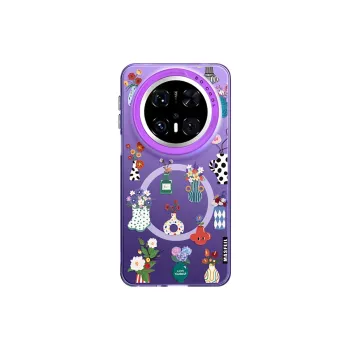 Marsfield Acrylic Material Soft Edge Magnetic Artistic Vase Phone Cases Compatibility Huawei Mate 70/60/50 Pro