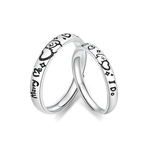UZIID 999 Fine Silver Rings Unisex