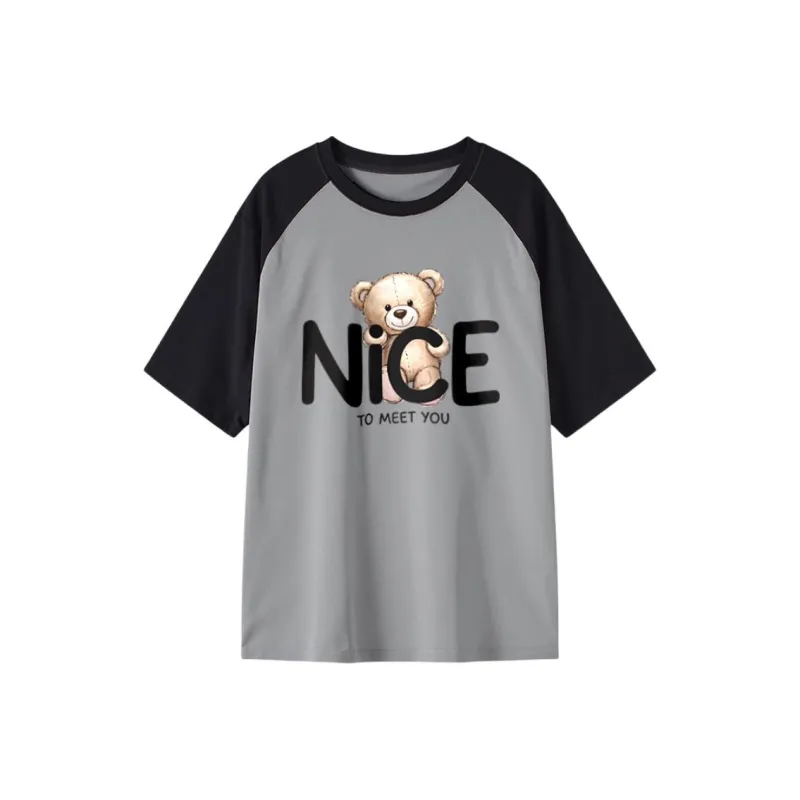 FAIRWHALE Drop Shoulder Sleeve T Shirt Women's-12