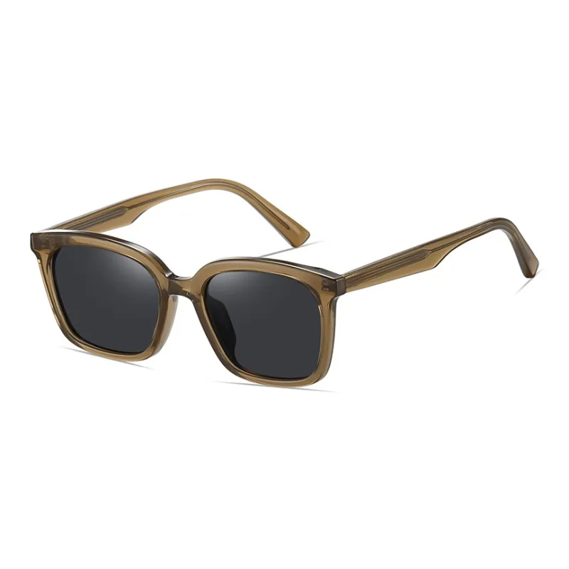 AAJF TR/Memory Plastic Metal Square Sunglasses Unisex-2