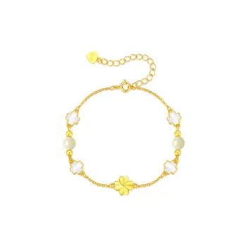 Furunlai Hetian Jade Bracelets White Jade/Pale Greenish White Jade Unisex