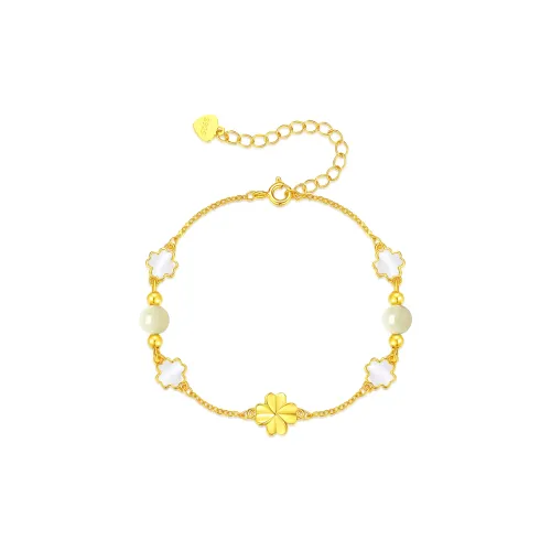 Furunlai Hetian Jade Bracelets White Jade/Pale Greenish White Jade Unisex