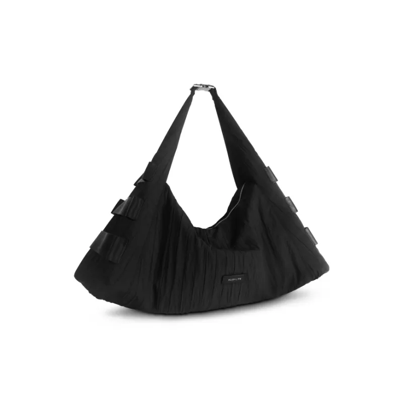 INJOYLIFE Nylon Crossbody Bag Tubas Women's Black-1