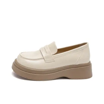 15 MINS Loafers Women's Beige Apricot/Black