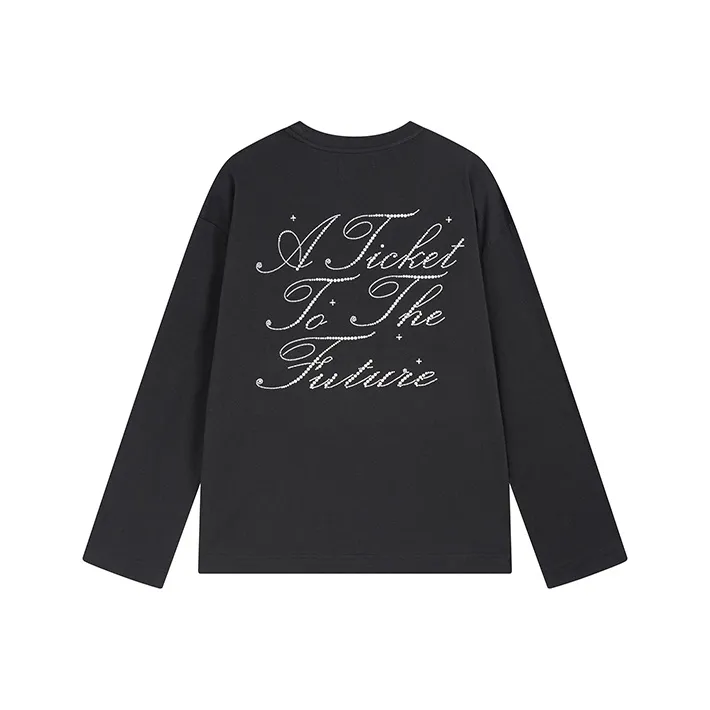 SMILEREPUBLIC Ironed Pearl Long Sleeved T Shirt Unisex-1