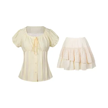FLIM Two Piece Skirt Sets Women's
