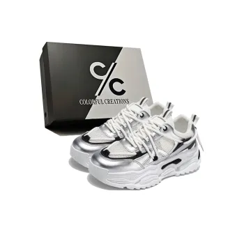 Colorful Creations Slip Resistant, Abrasion Resistant, Breathable Low Top Chunky Sneakers Men's