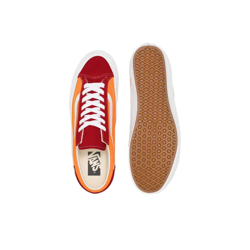 Vans Premium Old Skool Low Top Skateboard Shoes Unisex Orange-4