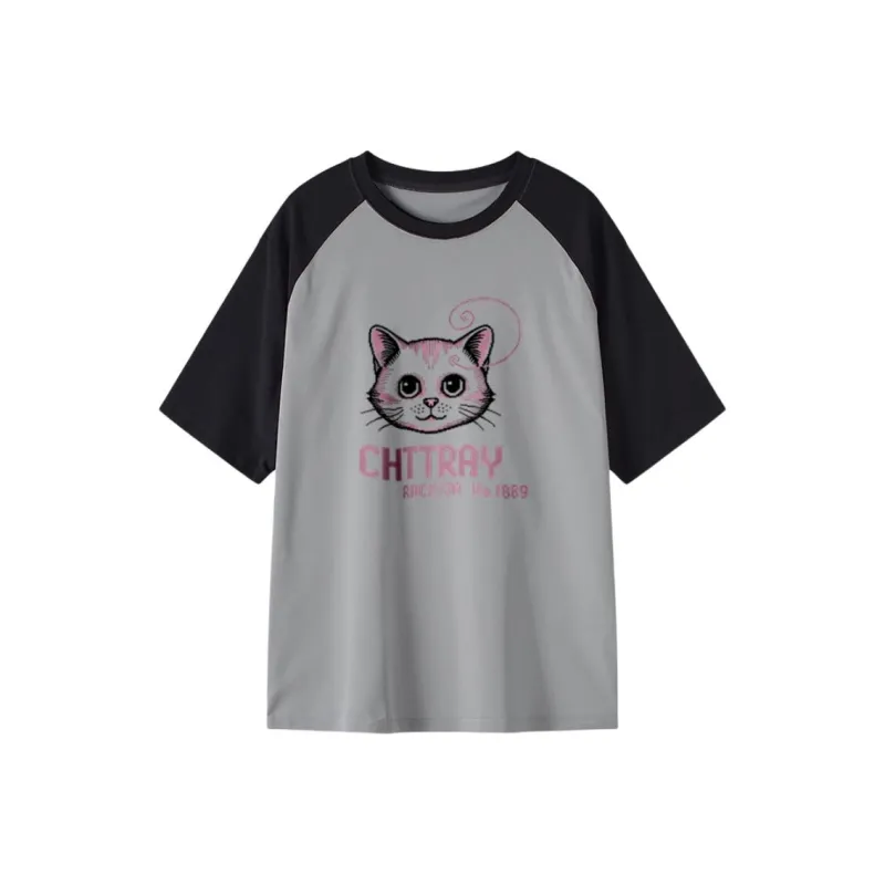 FAIRWHALE Drop Shoulder Sleeve T Shirt Women's-12