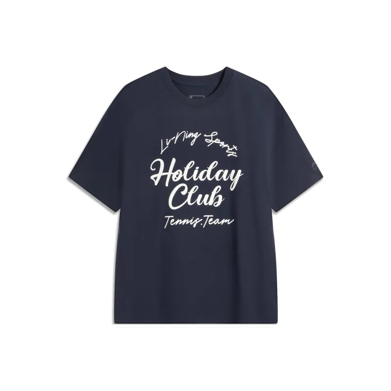 LiNing Sports Life Collection T Shirt Women's Outer Space Blue-0