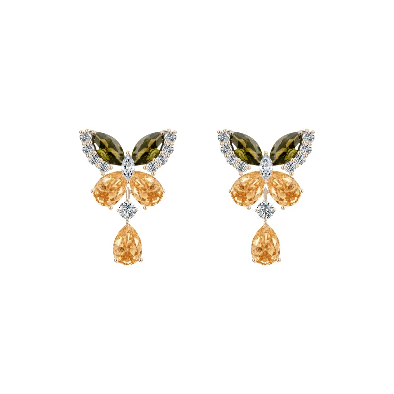 KEYS VIA Copper Alloy Stud Earrings Women's-0